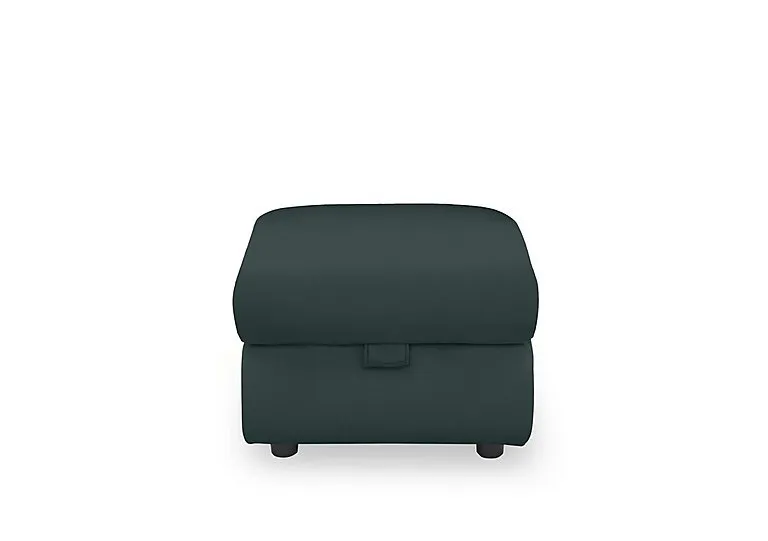 Panache Leather Storage Footstool