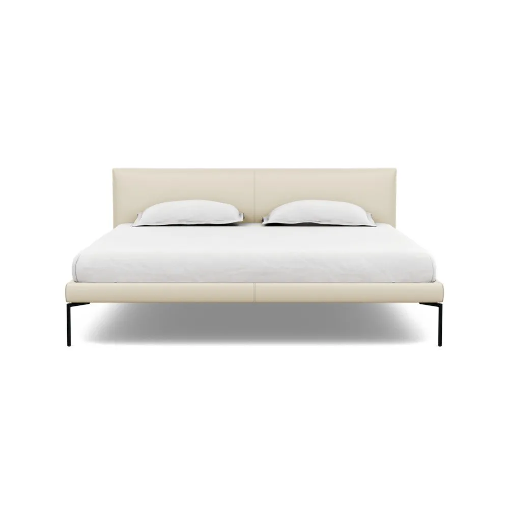 Heal's Matera Bedstead Super King Leather Grain Storm 006 1