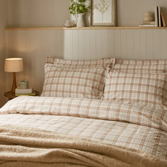 Denton Check 100% Cotton Duvet Cover & Pillowcase Set 6