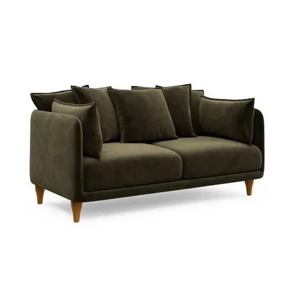 Armitage Scatter Back Velvet 2 Seater Sofa 6