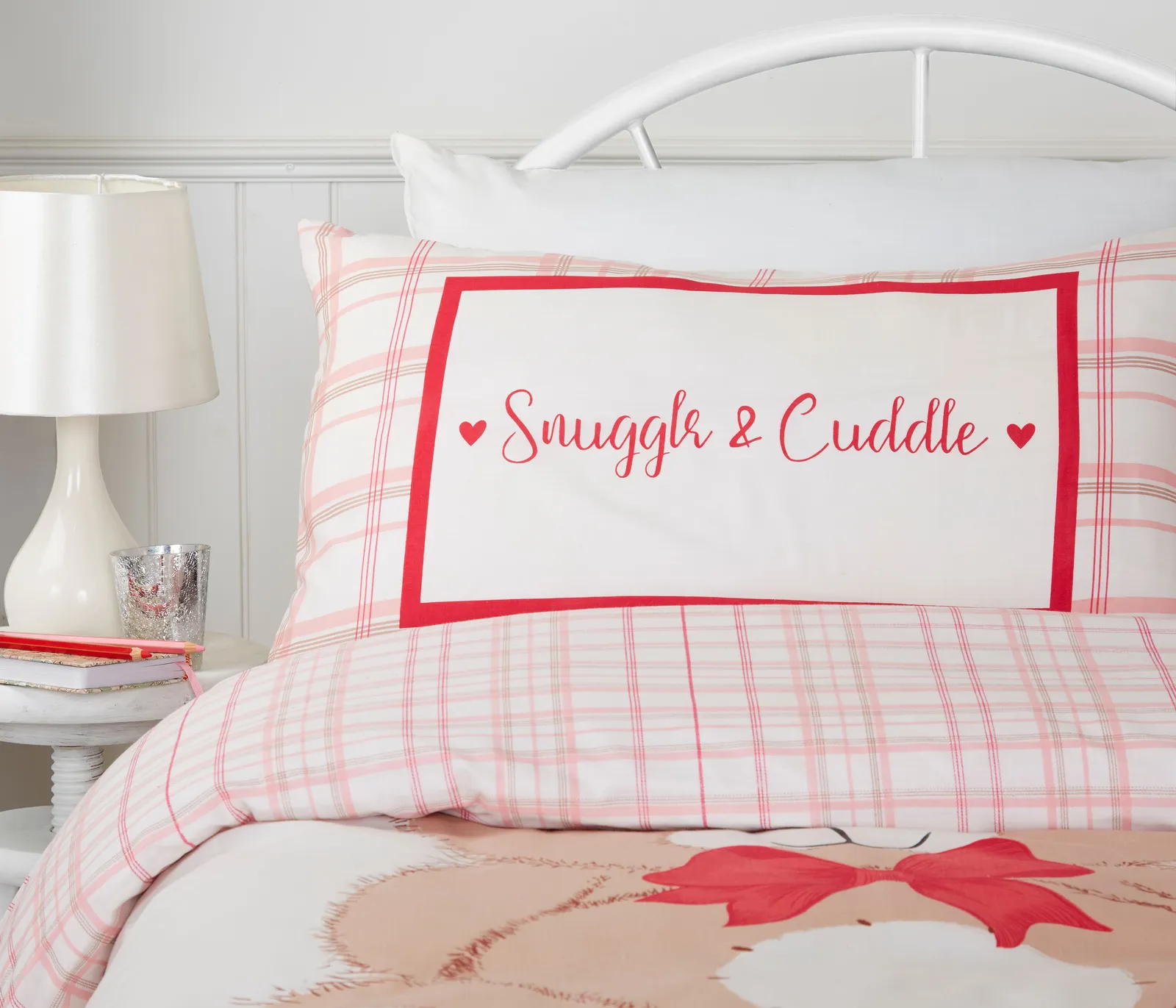 Rapport Home Snuggle & Cuddle Polycotton Duvet Cover Set With Pillowcase in Red 2