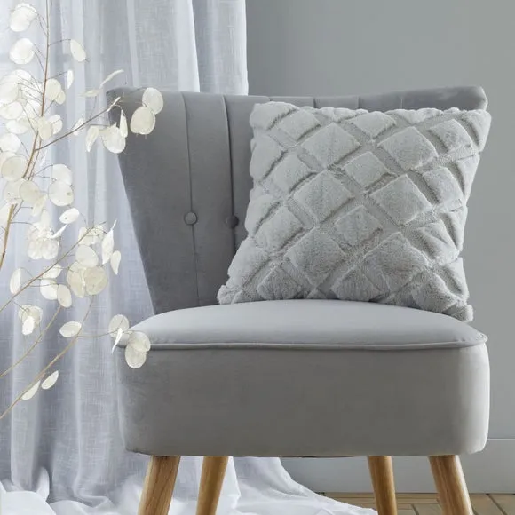 Catherine Lansfield Cosy Diamond Cushion 1