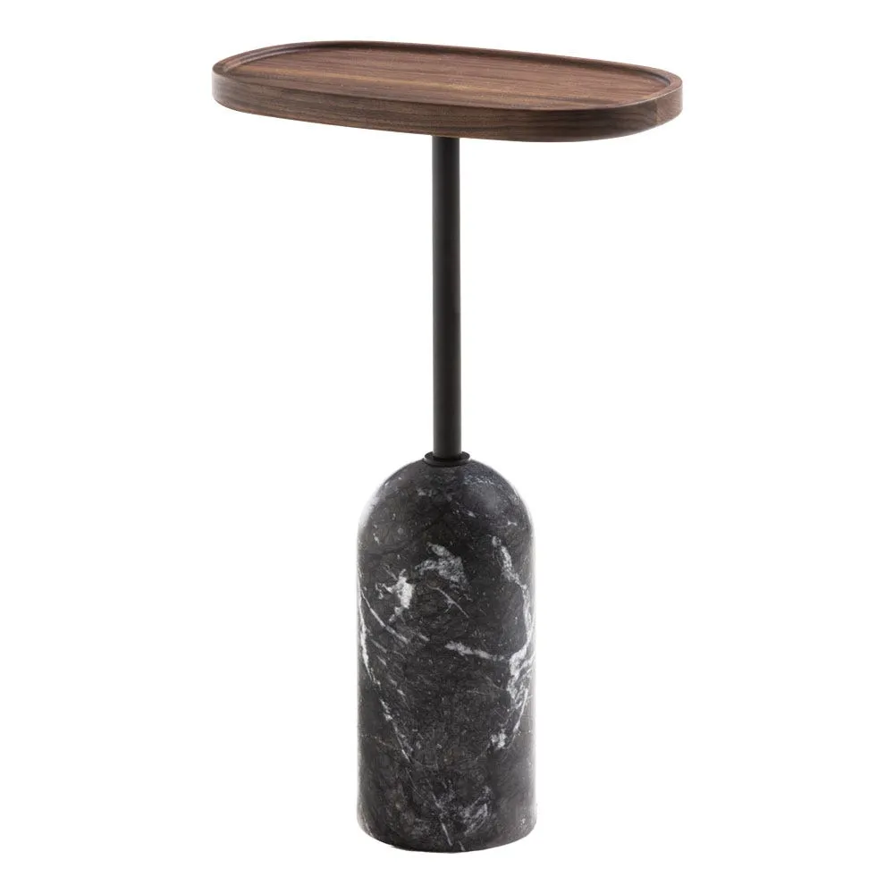 Porada Ekero Oval Side Table Grigio Carnico Base H60 3
