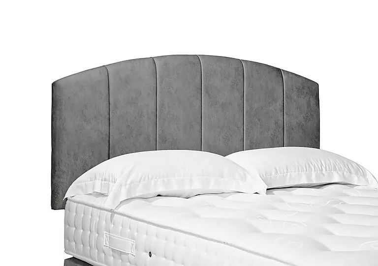 Artisan Collection Bow Standard Strutted Headboard - Single - Daytona Pebble