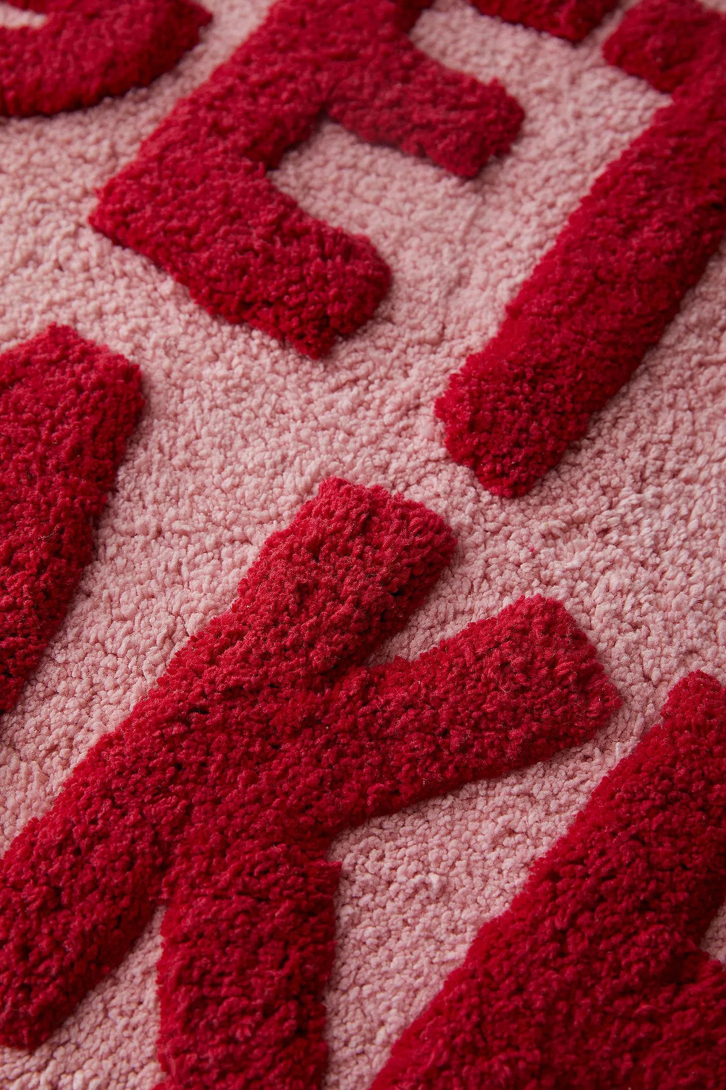 Get Naked Pink & Red Bath Mat - Pink 3