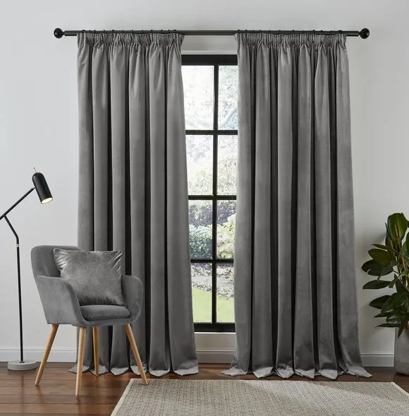 Luxe Velour Pencil Pleat Curtains 2