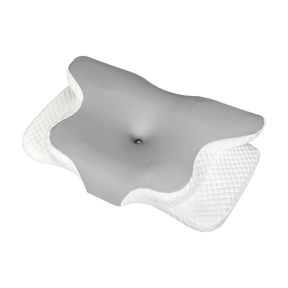 Nordara Ergonomic Cervical Memory Foam Pillow for Neck & Shoulder Pain Relief in Grey