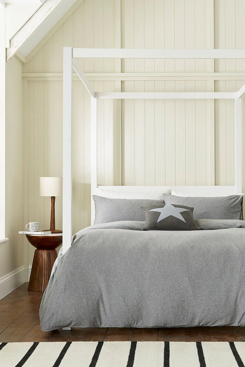 Helena Springfield 'Jersey' Cotton Duvet Cover Set in Grey