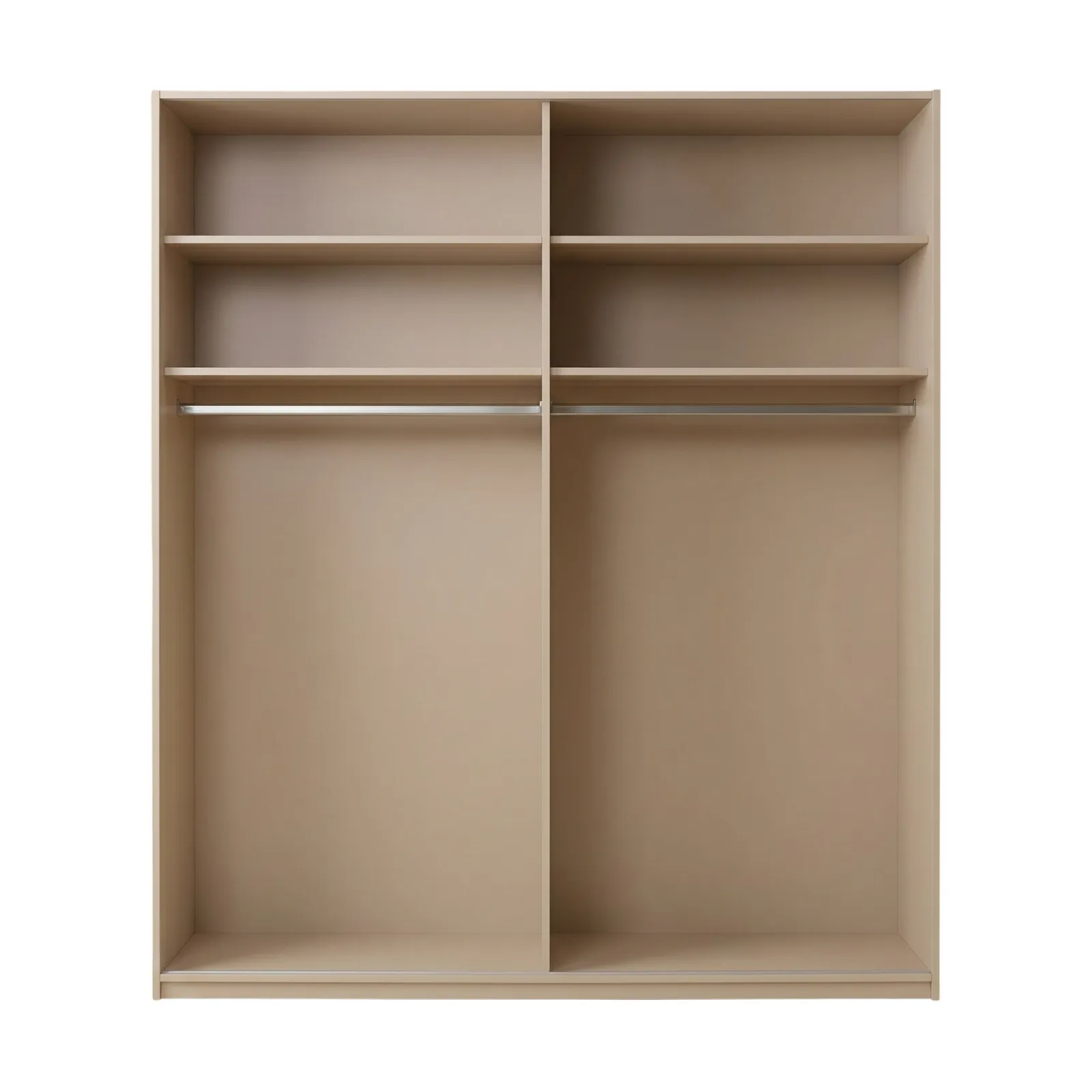 Arvada 4 Door Hinged Wardrobe With Lighting, Neutral Wood | Barker & Stonehouse 3