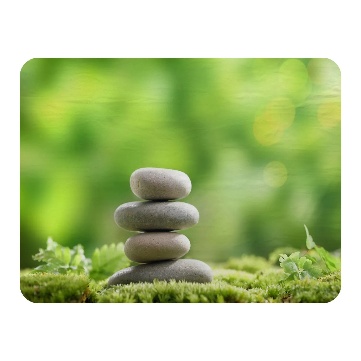 Benjamin Tate Design Rock Garden Stones Designer Blanket in Natural