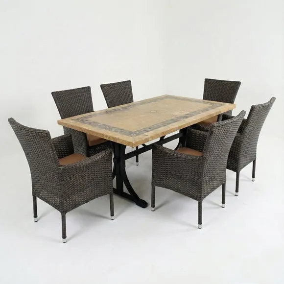 Byron Manor Charleston 6 Seat Dining Set 2