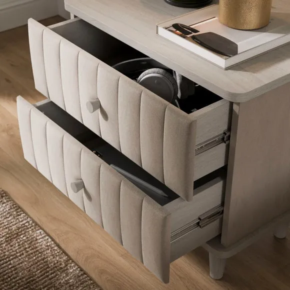 Alara 2 Drawer Bedside Table 3