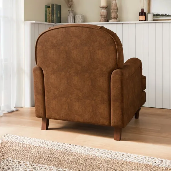 Beatrice II Relaxed Faux Leather Armchair 2