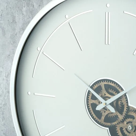 Central Metal Cog Wall Clock 2