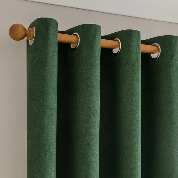 Luna Brushed Eyelet Curtains (Blackout Available)