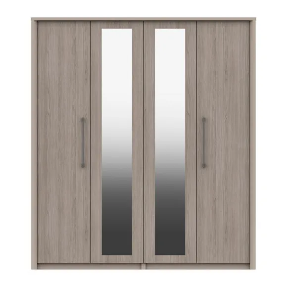 Dolan 4 Door Wardrobe, Mirrored
