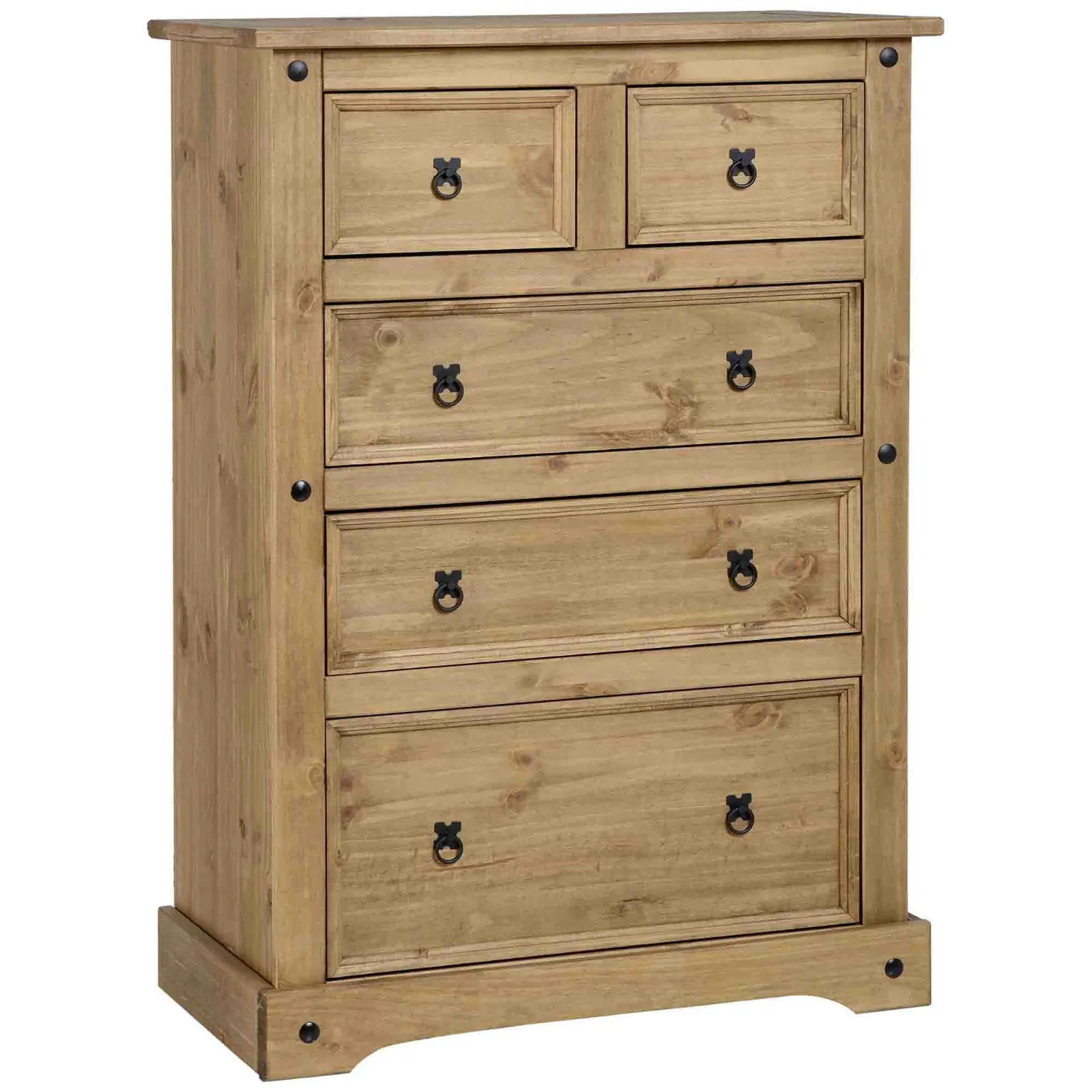 Corona 5 Drawer Chest, Pine