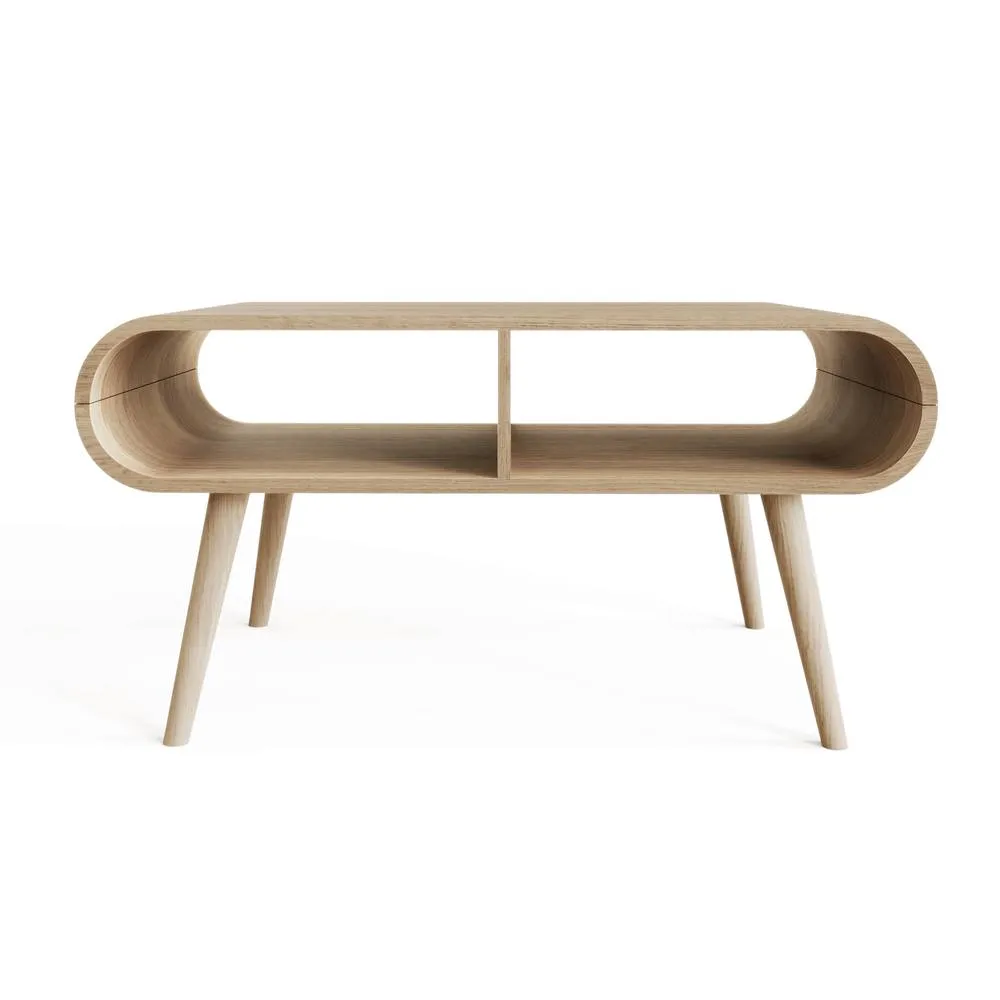 GFW Vionna Curved Coffee Table in Light Oak 3