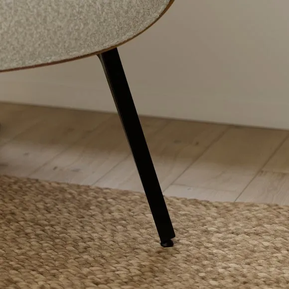 Astrid Tonal Boucle Bentwood Accent Chair 5