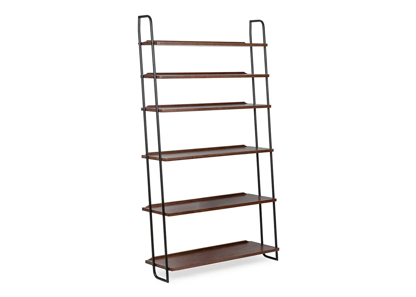 Heal's Brunel Lean To Wide Shelves Dark Wood 1