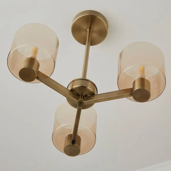 Erin 3 Light Semi Flush Ceiling Light 4