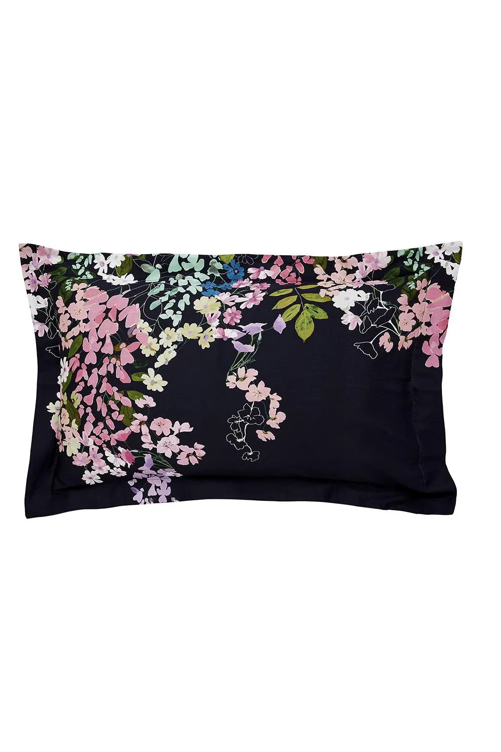 Ted Baker 'Wisteria' Cotton Sateen Duvet Cover Set in Navy 4