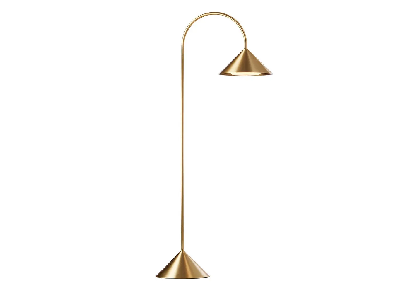 Frandsen Grasp LED IP44 Portable Table Lamp Solid Brass Tall