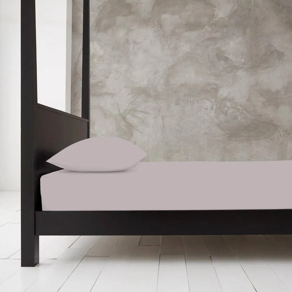 Smart Living Polycotton Bed Linen Luxury Bedsheet or Pillowcase Non Iron in Grey 2