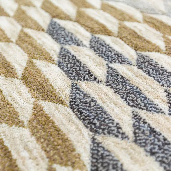 Pixel Geometric Carved Rug 2