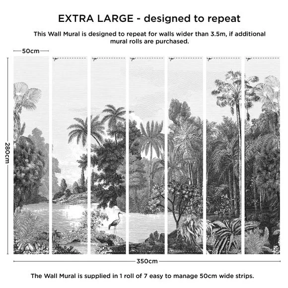 Vintage Tropical Wall Mural 3