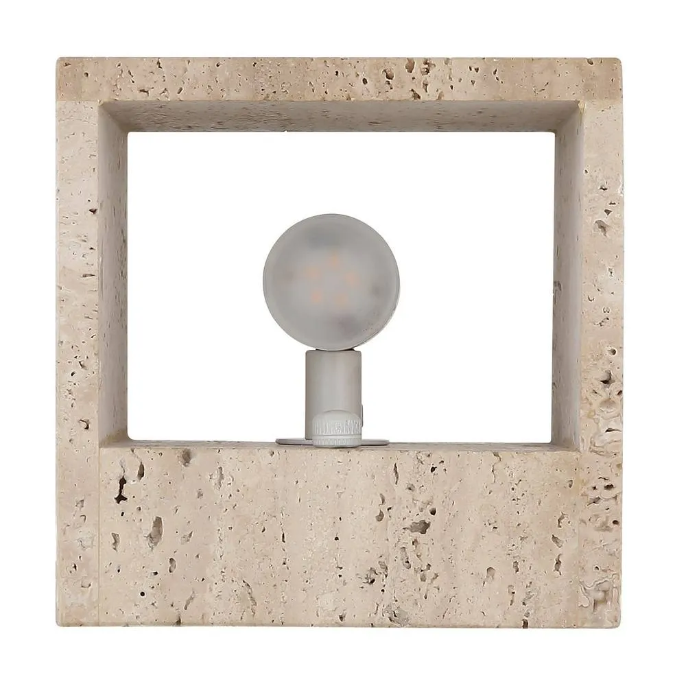 Netlighting Rojas Up & Down Wall Lamp Travertine Stone LED 3000K in Beige 5