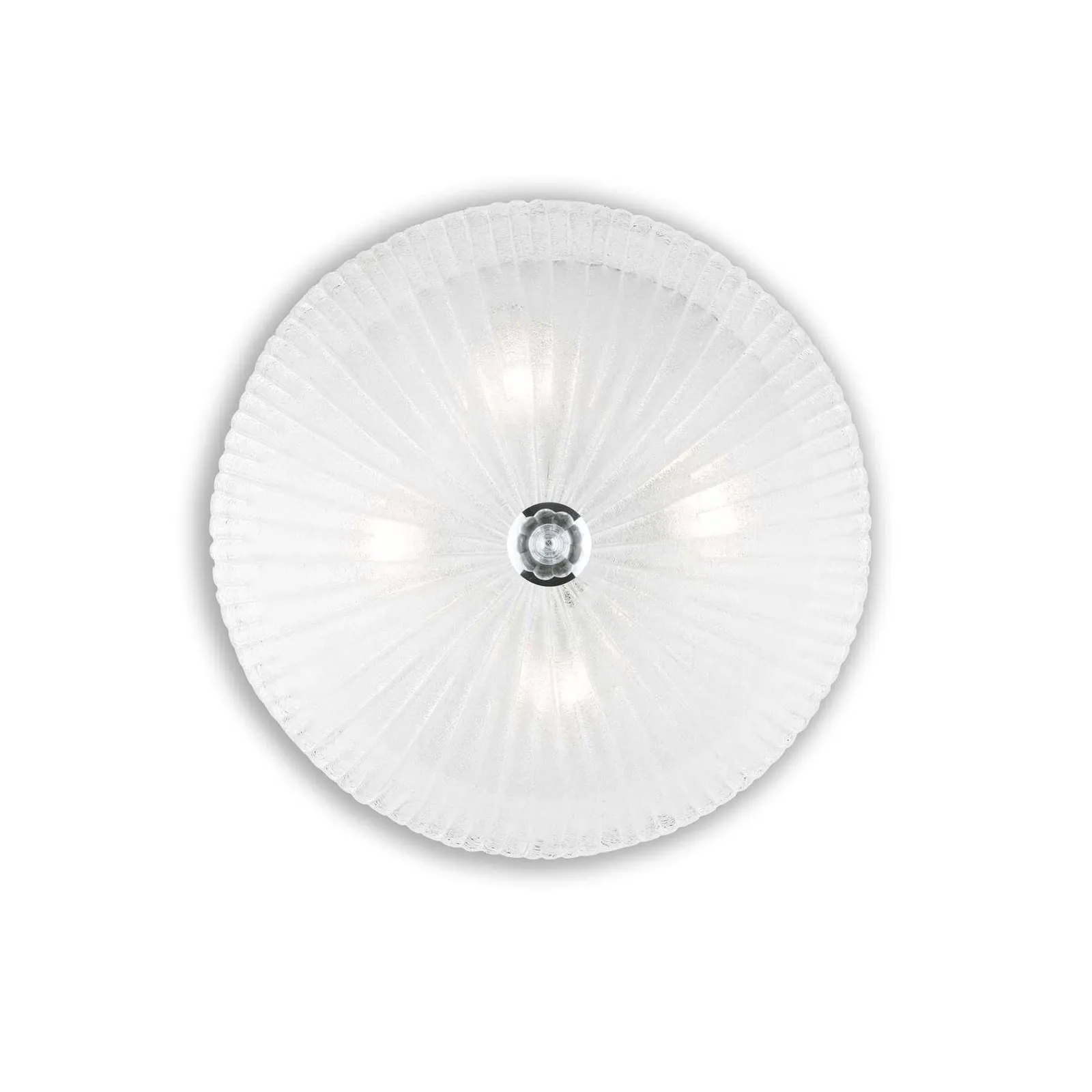Netlighting Shell 4 Light Indoor Wall Ceiling Light Chrome with Clear Glass E27 in Grey