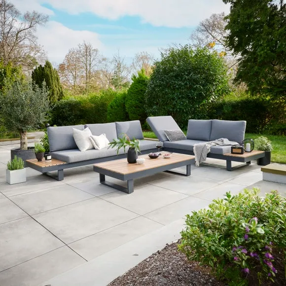 Easton Large Outdoor Corner Set With Sun Recliner 3