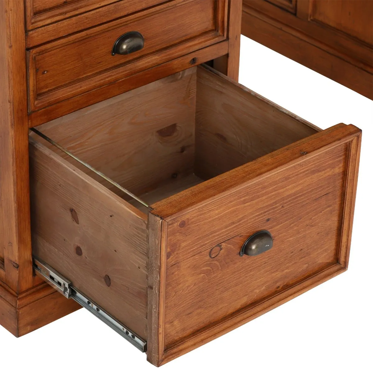 Villiers Double Pedestal Desk, Pine Wood | Barker & Stonehouse 6