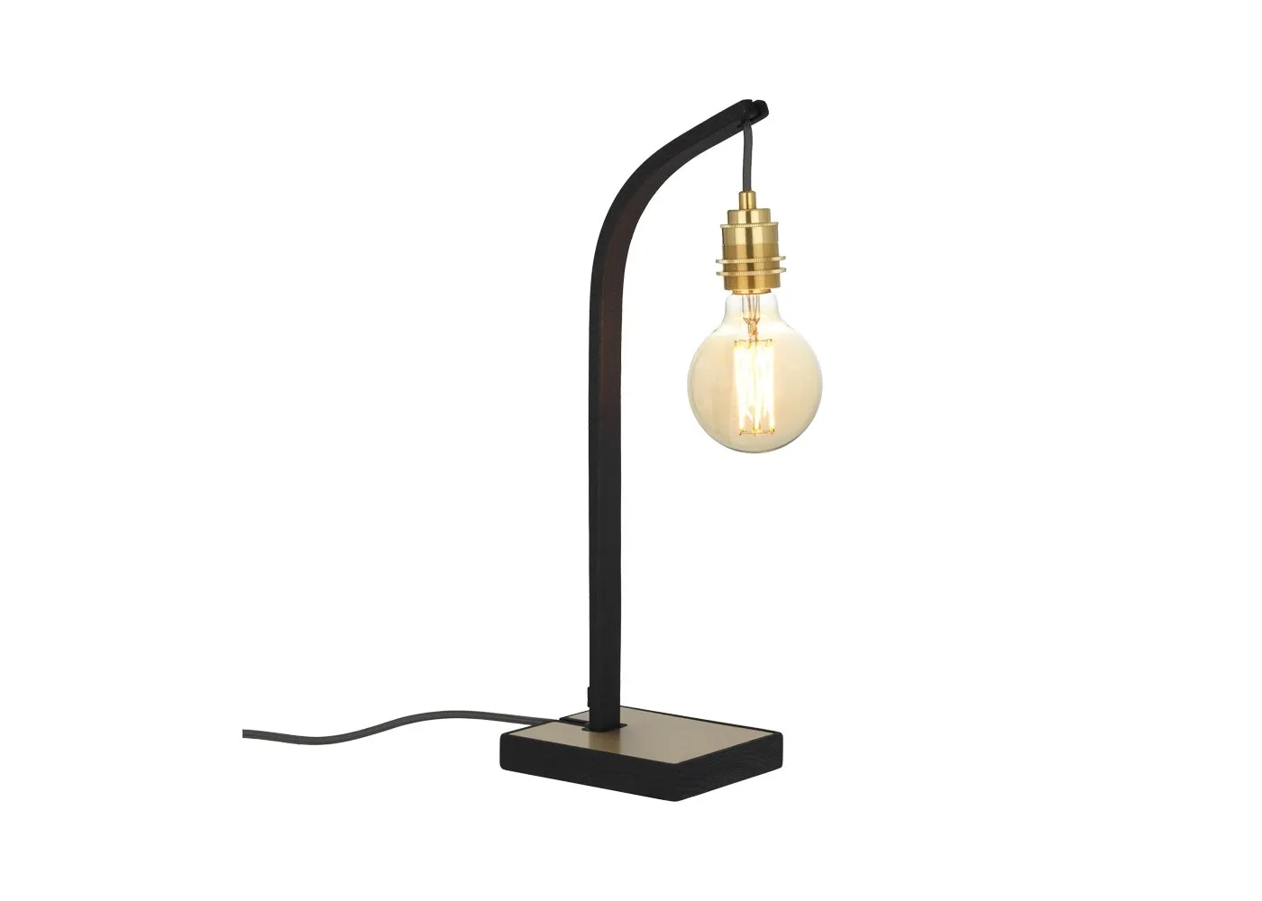 Tom Raffield Wheal Noctis Table Lamp Black