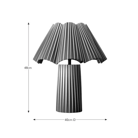 Penelope Ribbon Striped Table Lamp 6