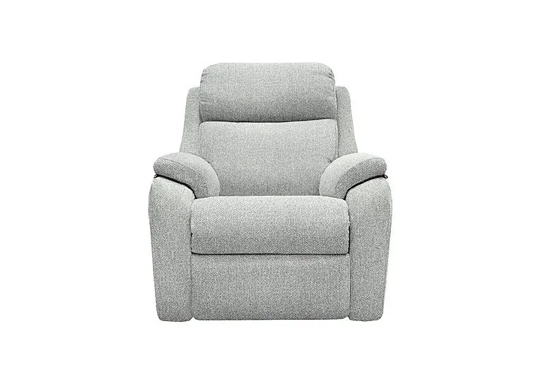 Kingsbury Fabric Power Recliner Armchair with Power Headrests - Swift Cygnet