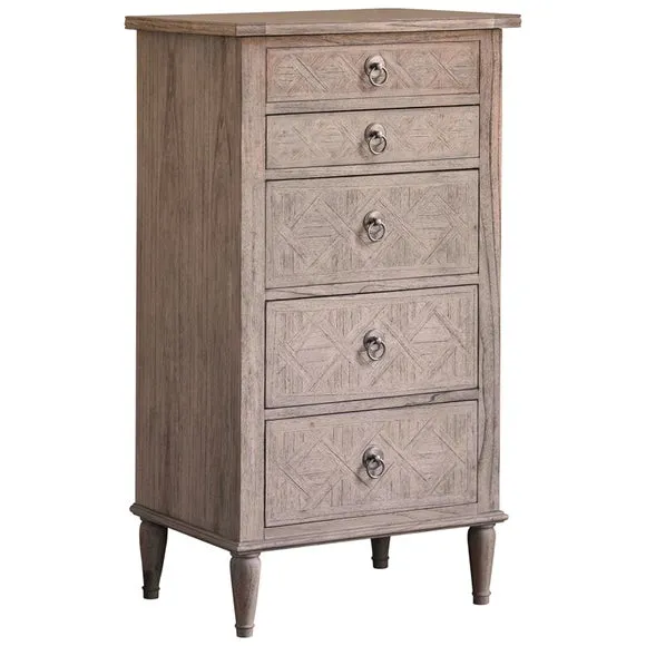 Modesto 4 Drawer Narrow Vanity Chest 5