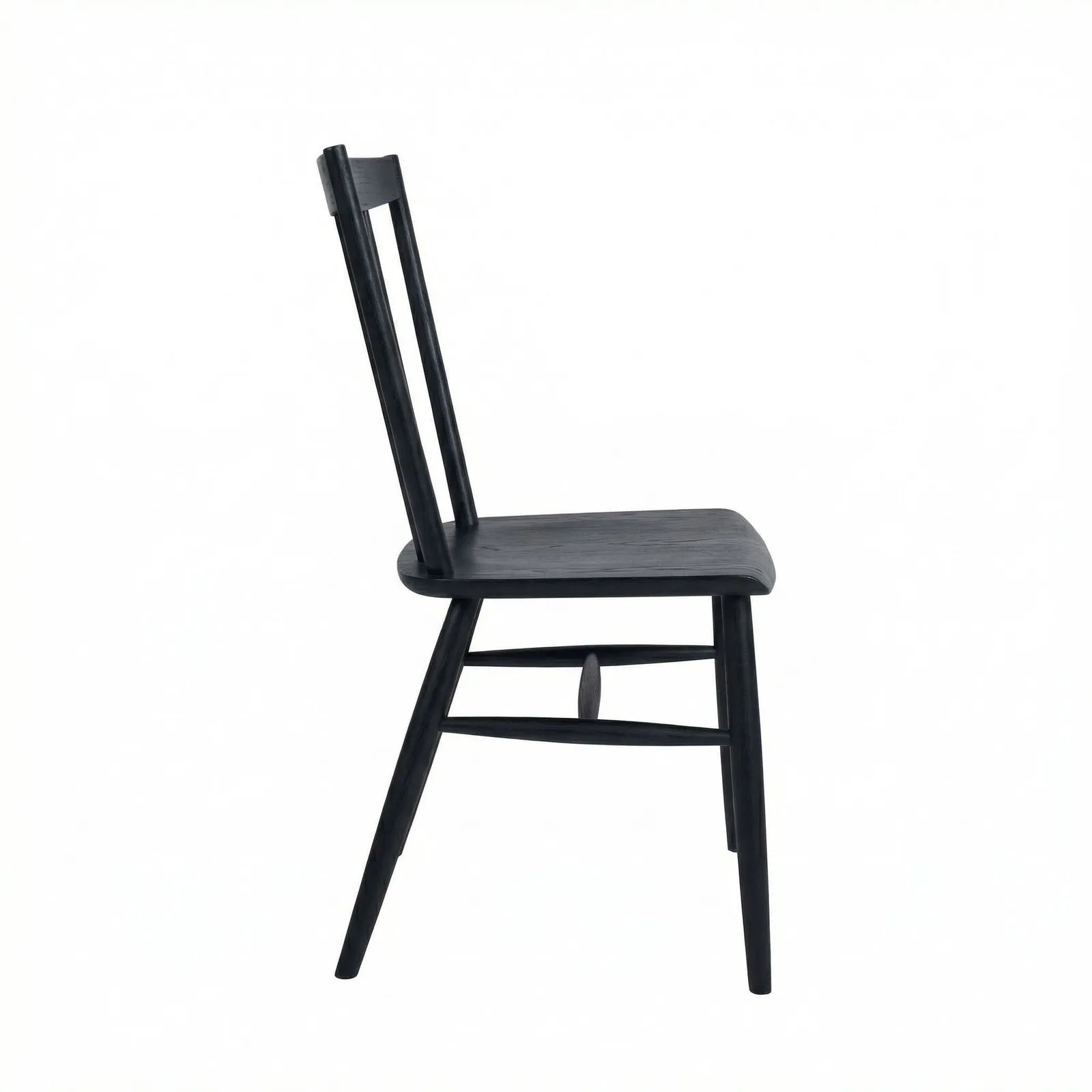 Ercol Fairmile Dining Chair (Gib), Black Wood | Barker & Stonehouse 5