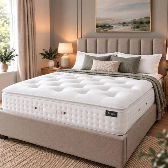 Aspire Alpaca and Silk 3000 Pocket Sprung Pillowtop Mattress 2
