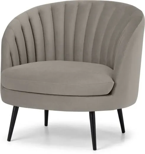 Sylvie Accent Armchair, Alaska Grey Velvet