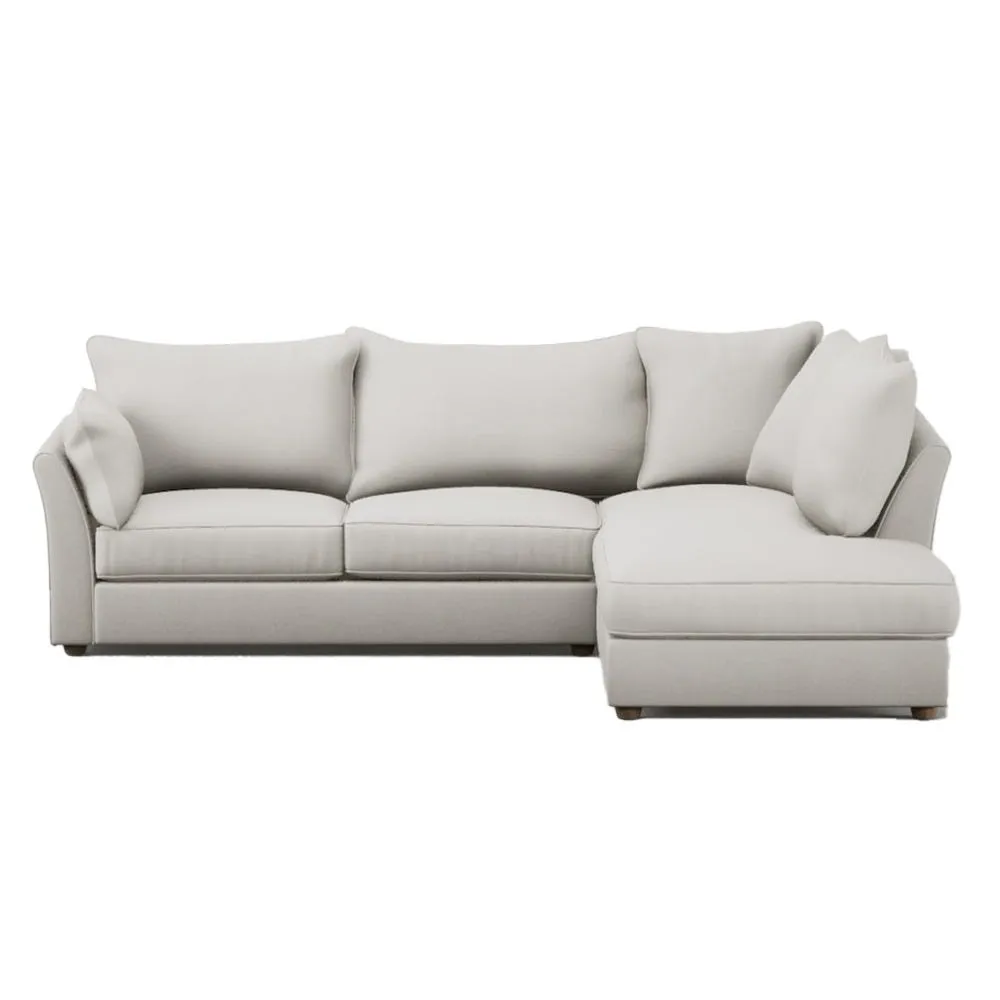 Heal's Tailor 2 Seater Sofa Smart Velvet Mouse Natural Beech Feet 2