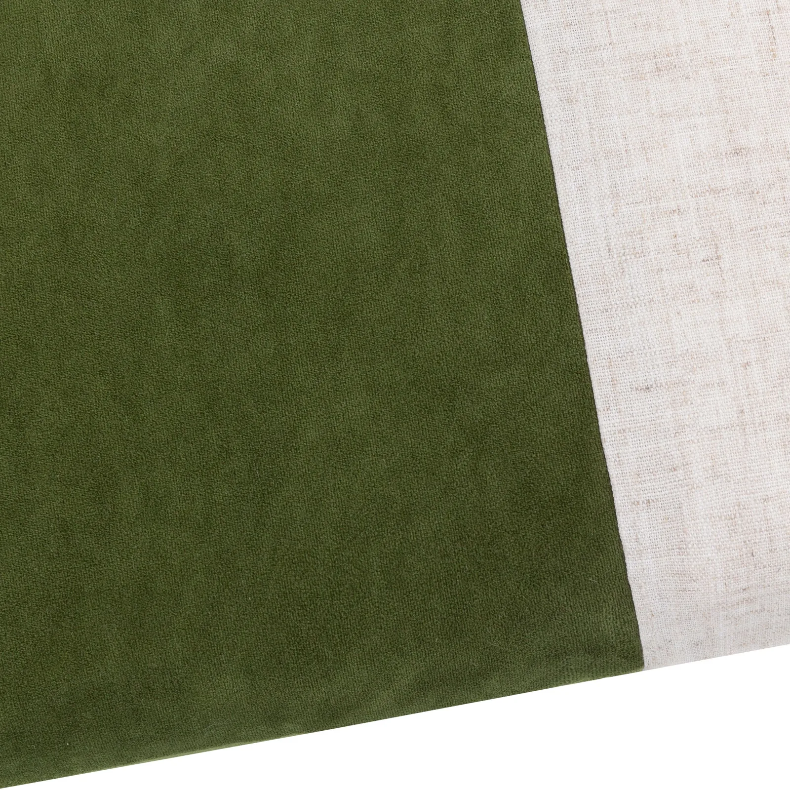 Yard Morden Soft-Washed Velvet Cushion in Dark Olive 4