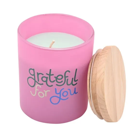 Raspberry Blossom Grateful For You Jar Candle 3