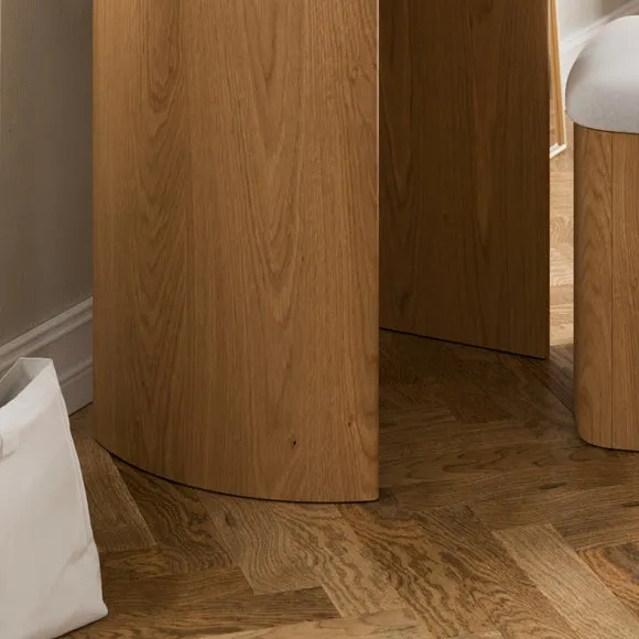 Stevie Compact Dressing Table Set with Mirror and Stool 5