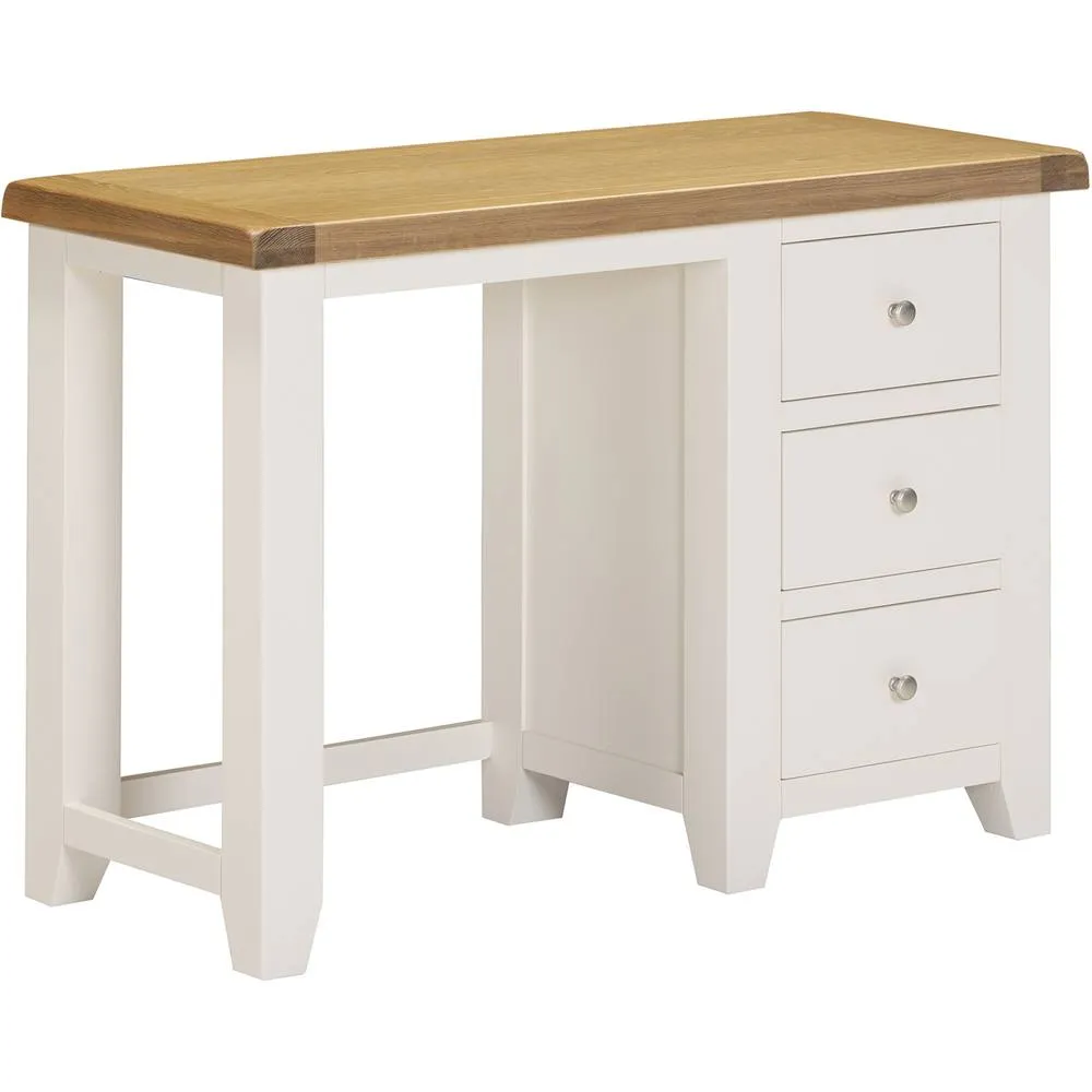 Seconique Windsor 3 Drawer Dressing Table (Fully Assembled) in Ivory 2