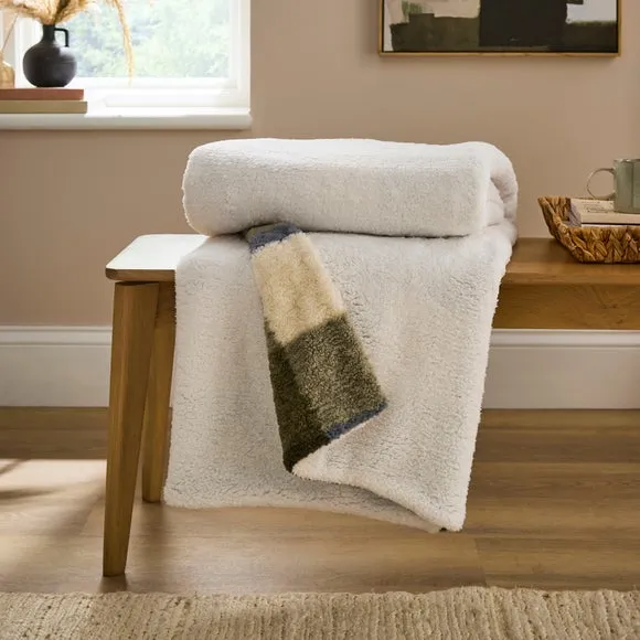Check Throw Blanket 130cm x 180cm 3