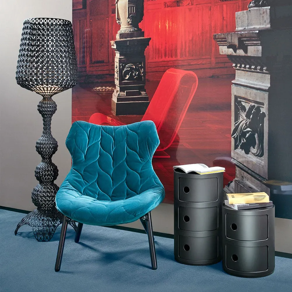 Kartell Componibili Cabinet 2 Elements Matt Black 5