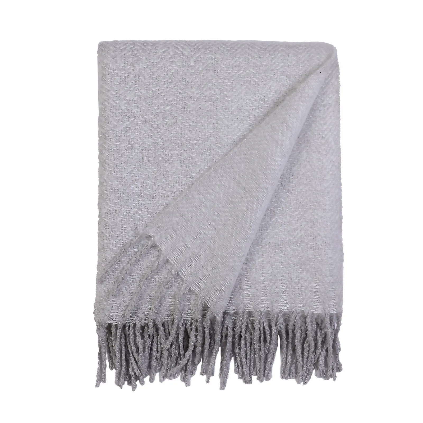 Country Living Herringbone Throw - Country Grey - 150x183cm
