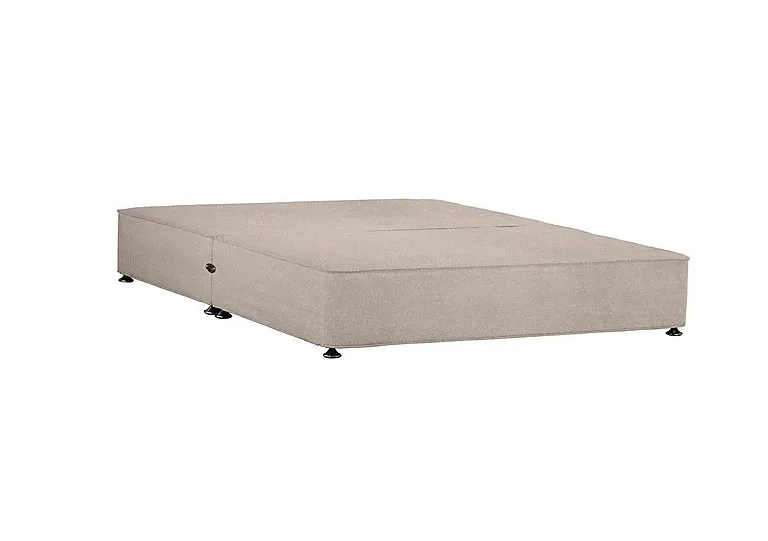 Shallow Divan Base - Small Double - Tweed Biscuit